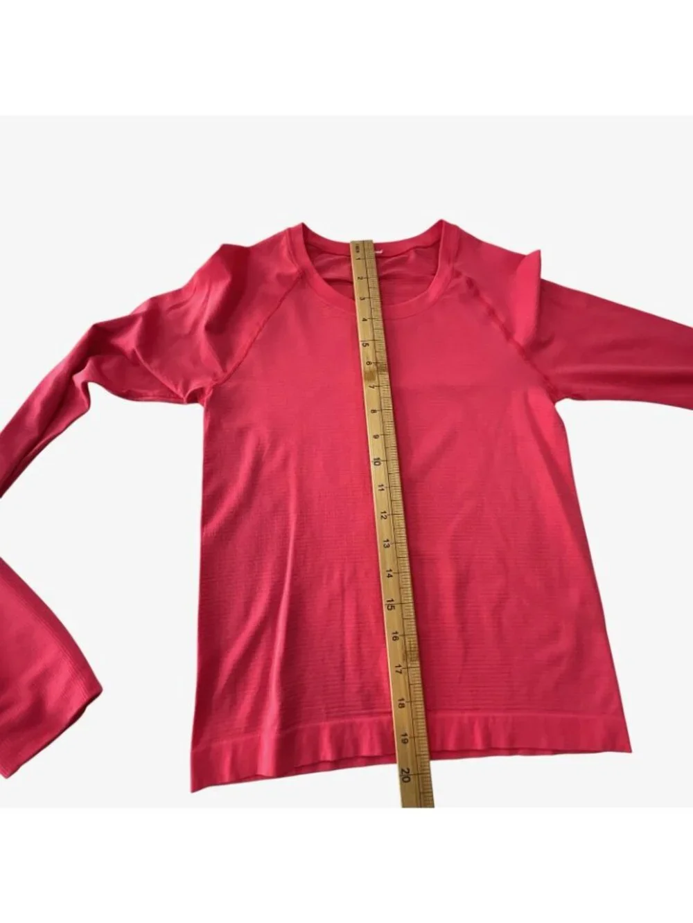 Lululemon Swiftly Tech Long Sleeve Crew Top Womens 4 Pink Tee Shirt *READ